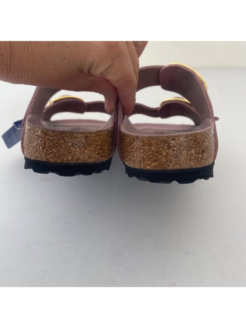 New Birkenstock *narrow* Arizona Big Buckle Sandals Slides Shoes Lavender - Picture 7 of 10